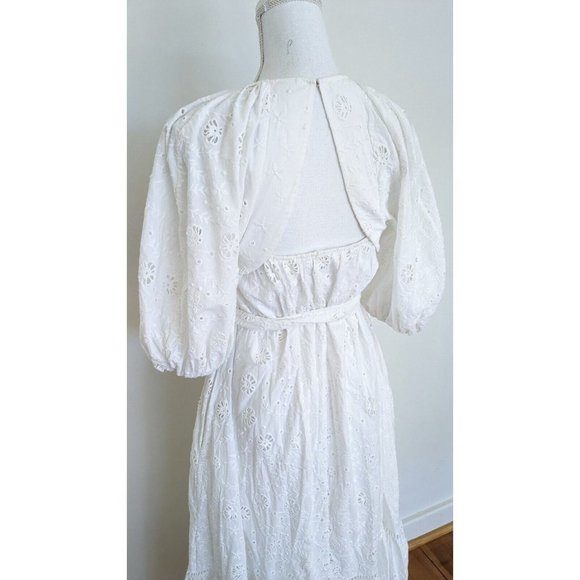 Aje Silvatica BRODERIE Midi Dress White - Picture 9 of 15